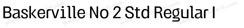 Baskerville No 2 Std Regular Itali字体转换